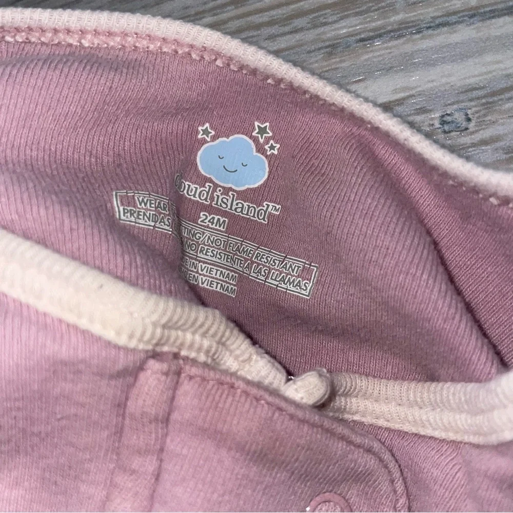Cloud Island Baby Girls 24M Pink Sleep & Play Sleeper